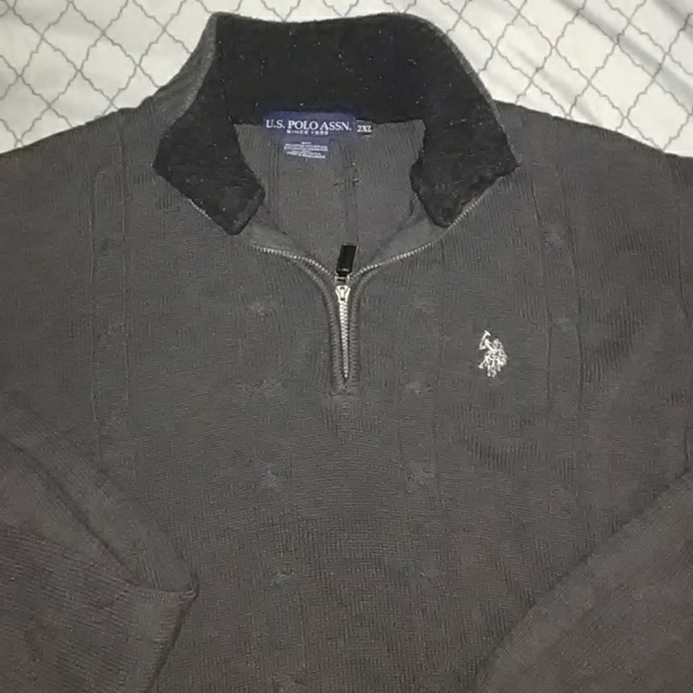 U.s polo Assn half zip long sleeve sweater
